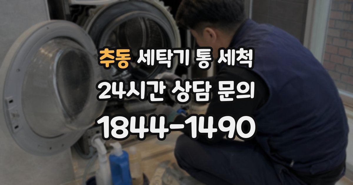 추동 세탁기 통 세척