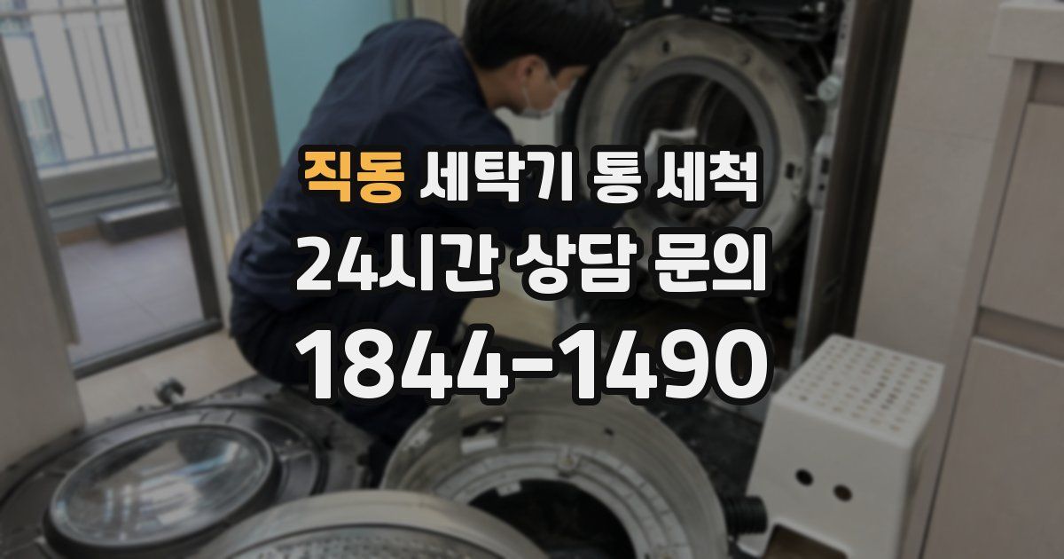 직동 세탁기 통 세척