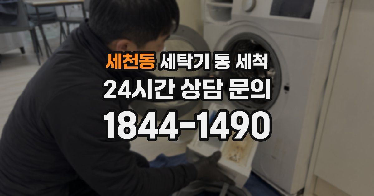 세천동 세탁기 통 세척