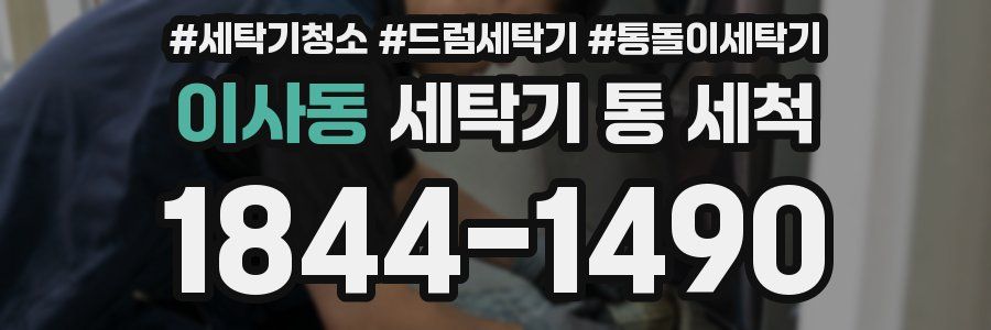 이사동 세탁기 통 세척