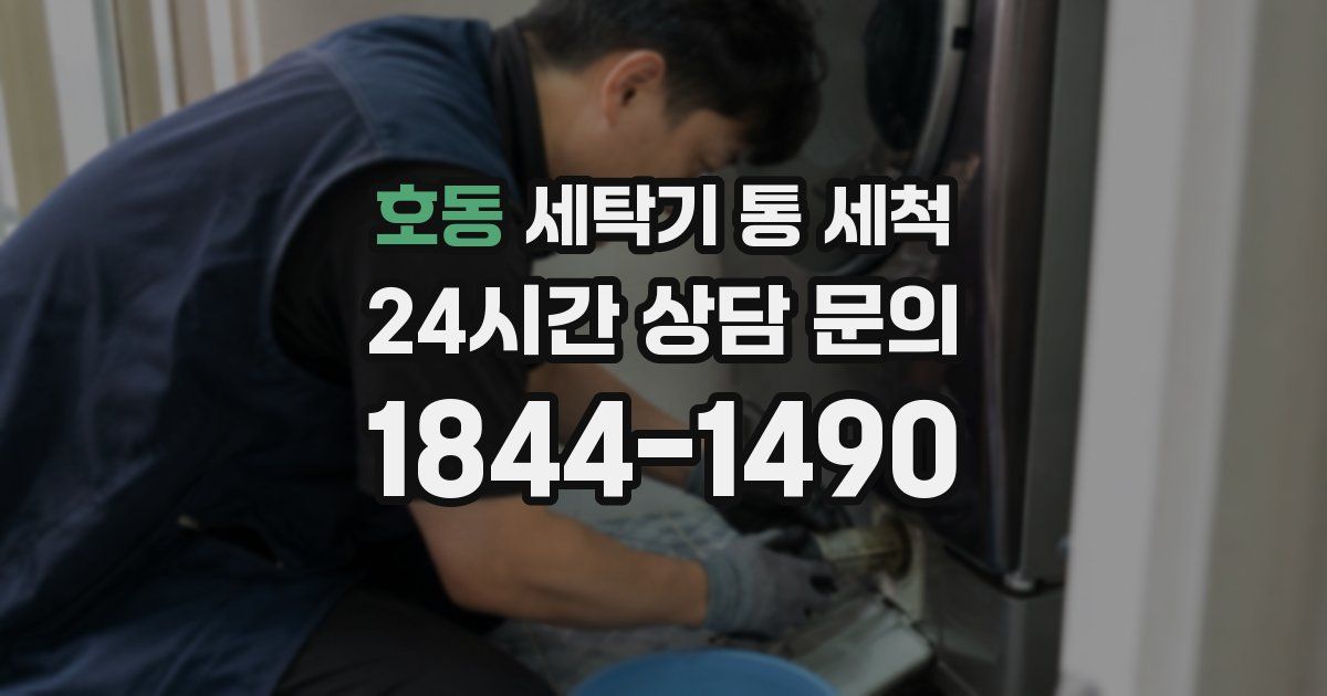 호동 세탁기 통 세척