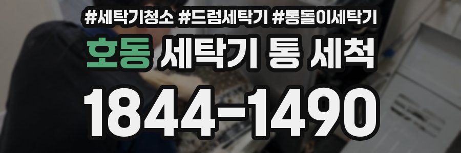 호동 세탁기 통 세척