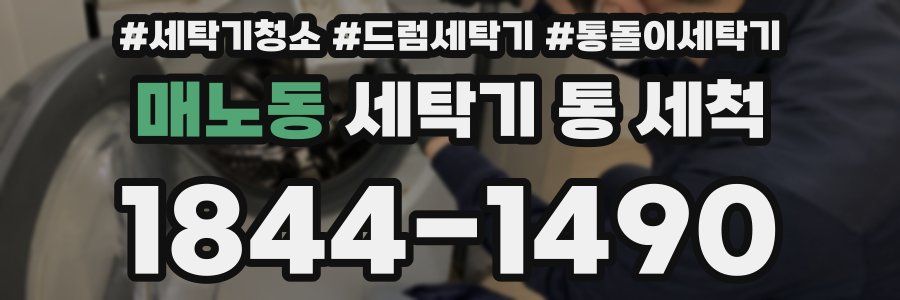 매노동 세탁기 통 세척