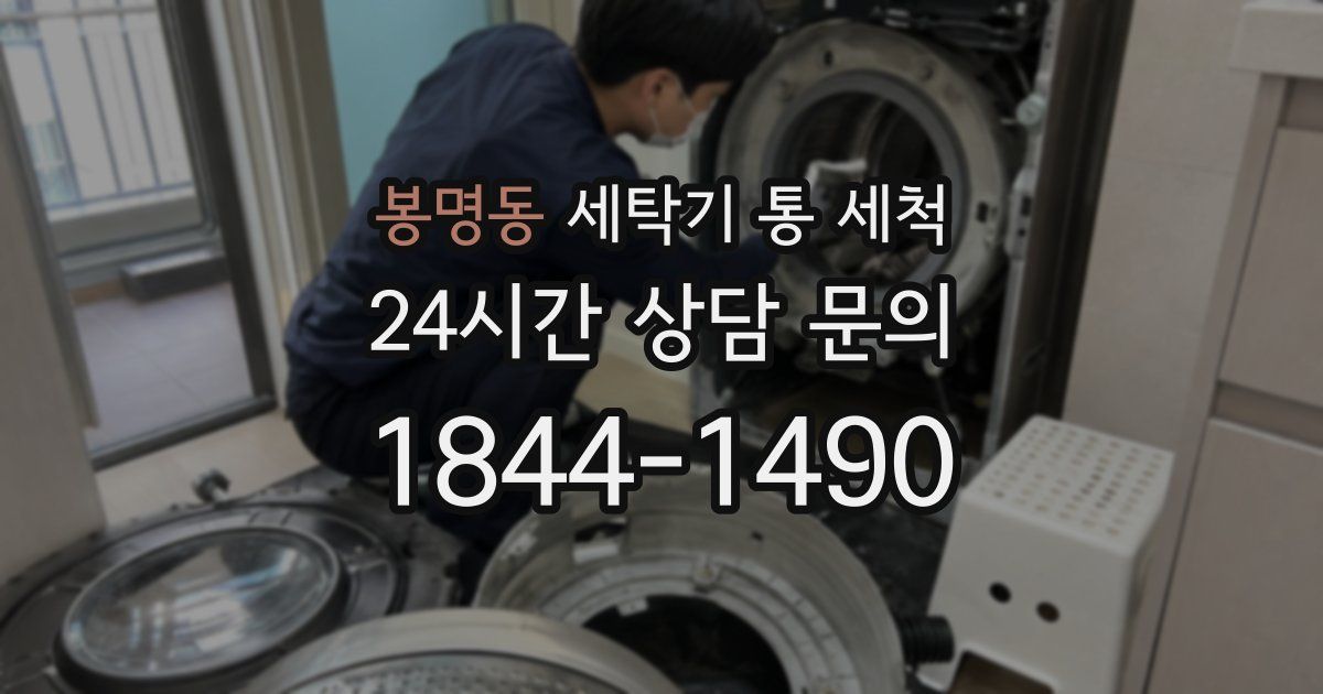 봉명동 세탁기 통 세척