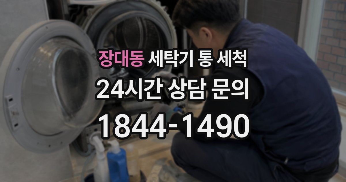 장대동 세탁기 통 세척