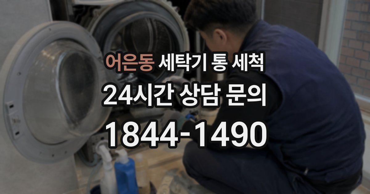 어은동 세탁기 통 세척