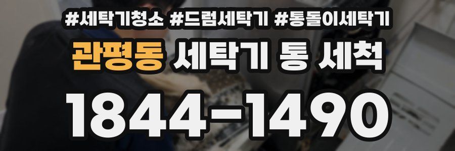 관평동 세탁기 통 세척