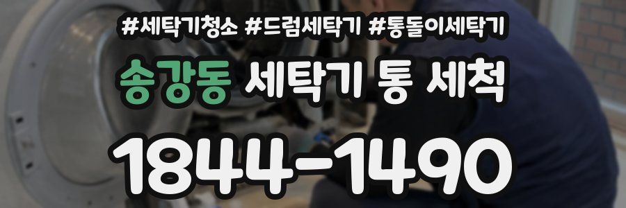 송강동 세탁기 통 세척