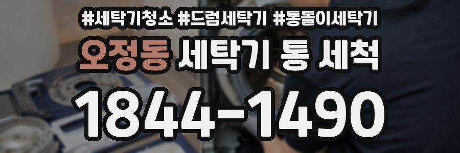 오정동 세탁기 통 세척