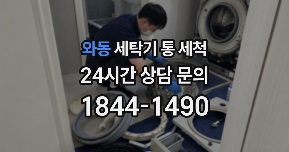 와동 세탁기 통 세척