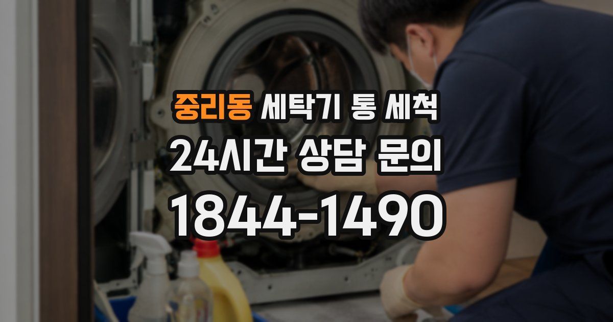 중리동 세탁기 통 세척