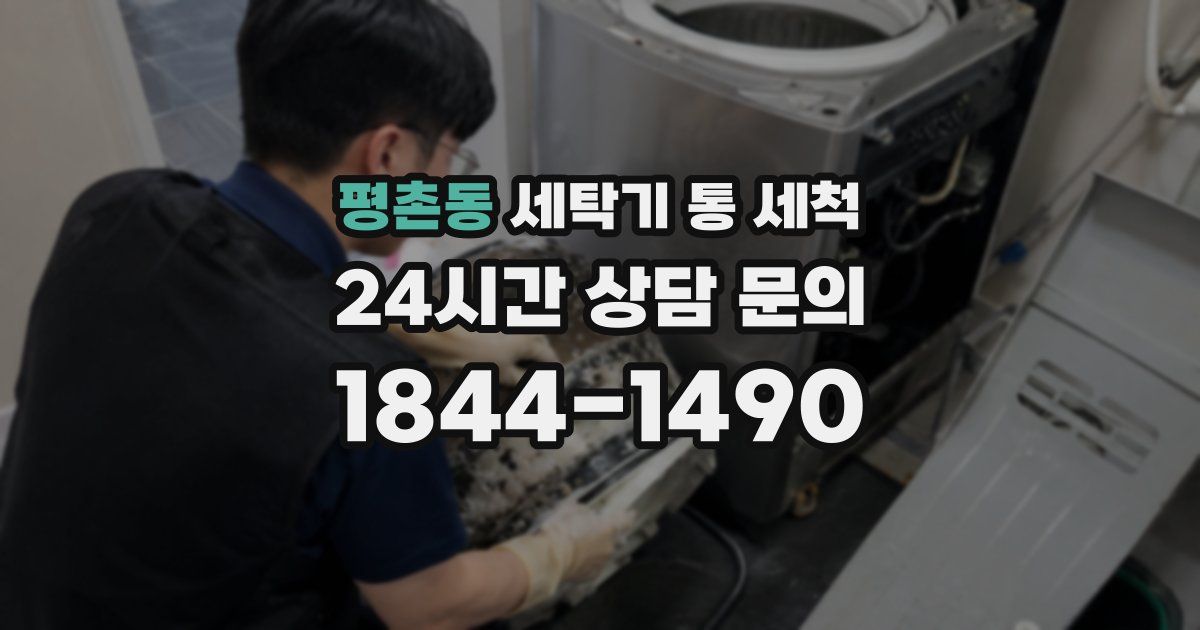 평촌동 세탁기 통 세척