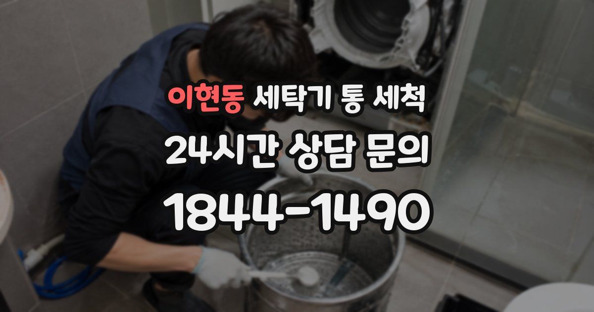 이현동 세탁기 통 세척