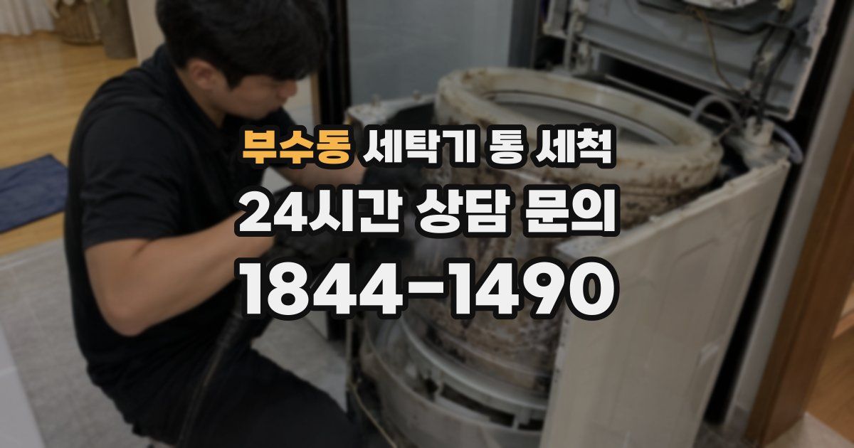 부수동 세탁기 통 세척