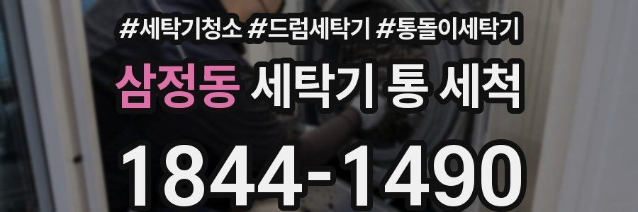 삼정동 세탁기 통 세척