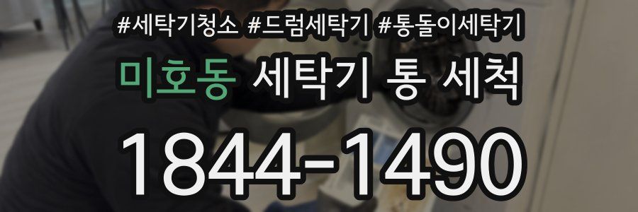 미호동 세탁기 통 세척