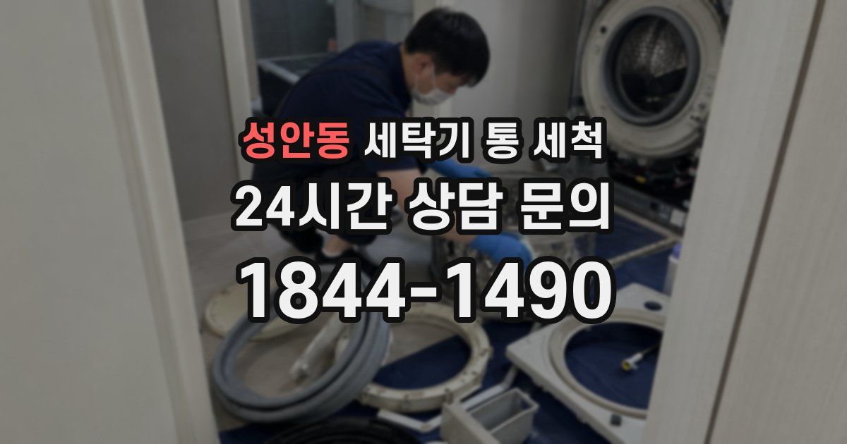 성안동 세탁기 통 세척