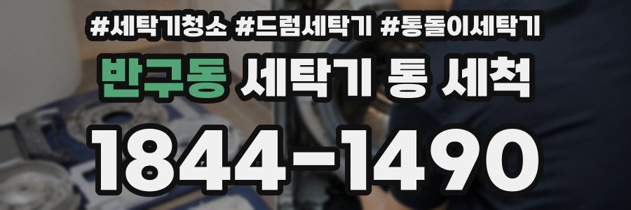 반구동 세탁기 통 세척