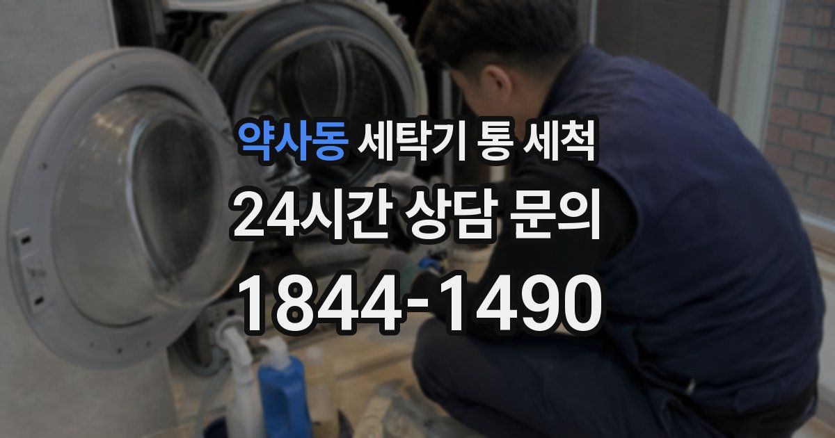 약사동 세탁기 통 세척
