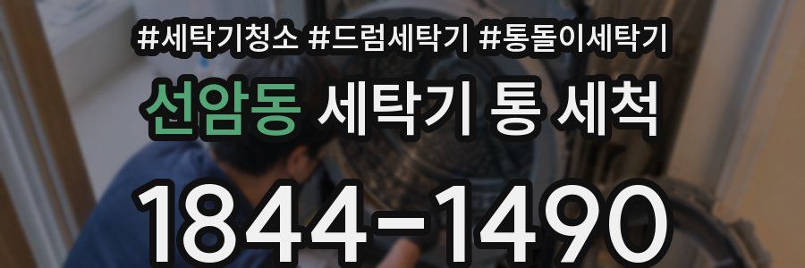 선암동 세탁기 통 세척
