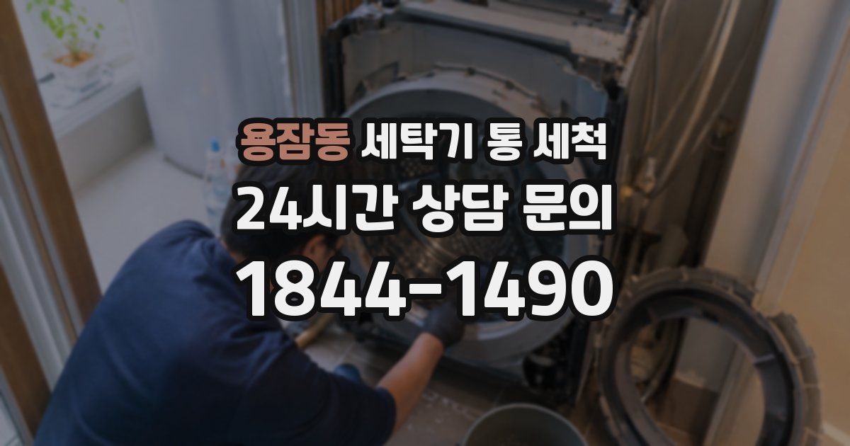 용잠동 세탁기 통 세척