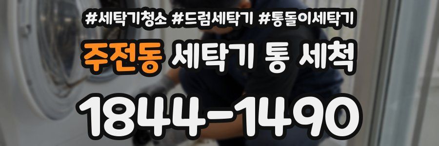 주전동 세탁기 통 세척
