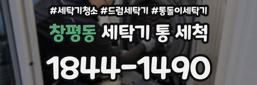창평동 세탁기 통 세척