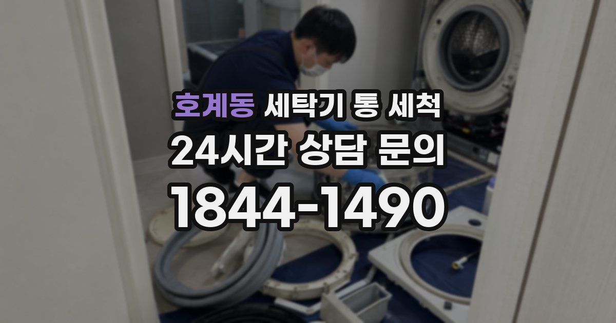 호계동 세탁기 통 세척