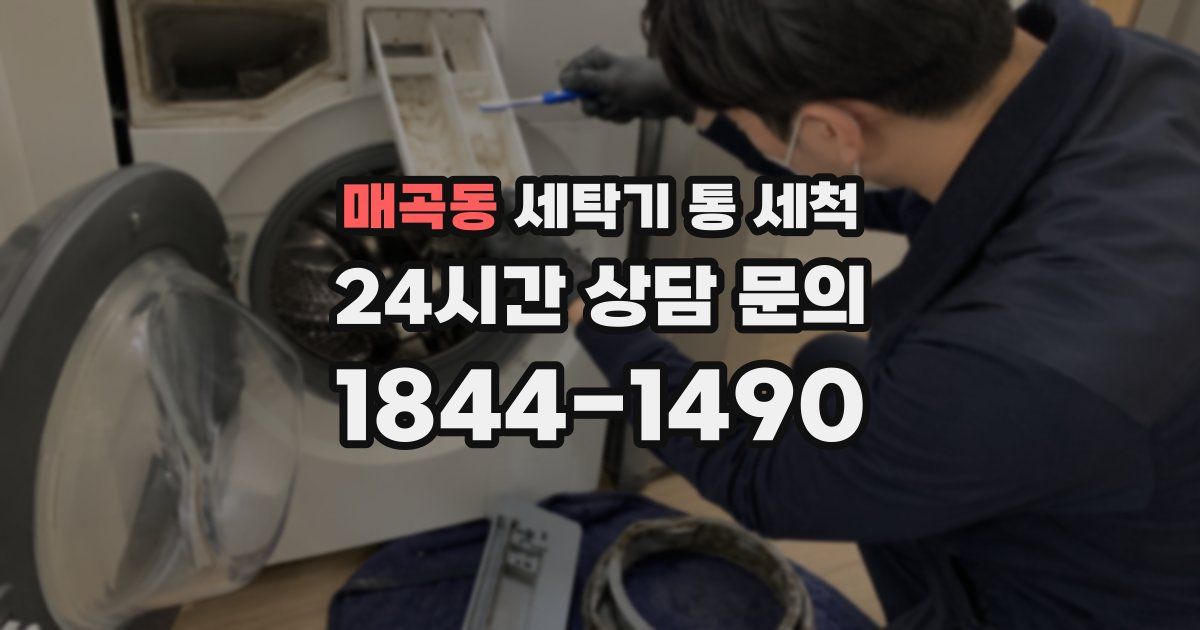 매곡동 세탁기 통 세척