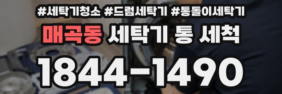 매곡동 세탁기 통 세척