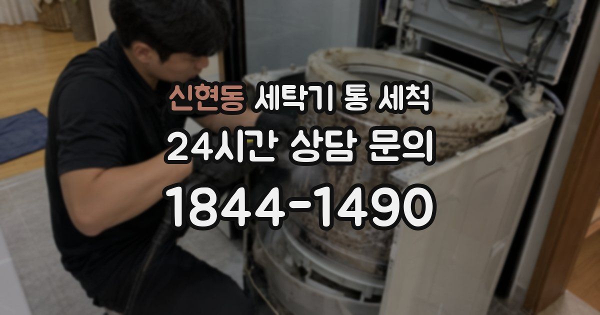 신현동 세탁기 통 세척