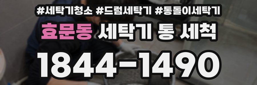 효문동 세탁기 통 세척