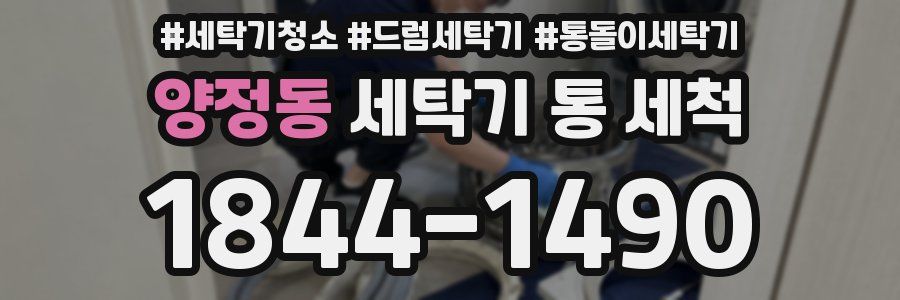양정동 세탁기 통 세척