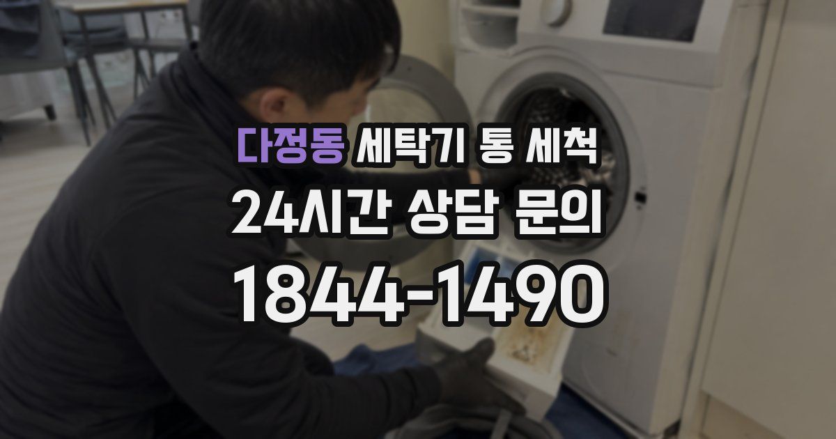 다정동 세탁기 통 세척