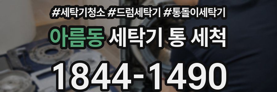 아름동 세탁기 통 세척