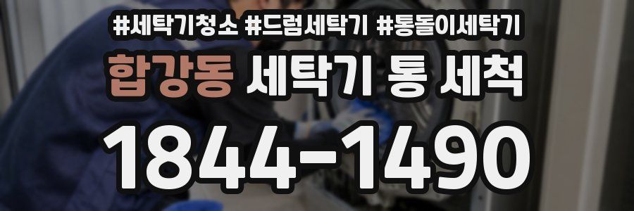 합강동 세탁기 통 세척