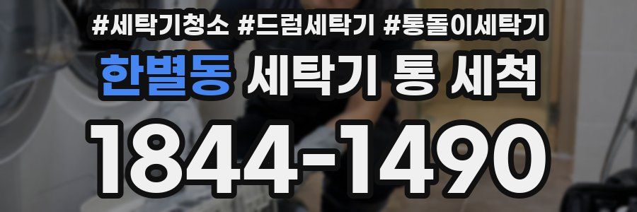 한별동 세탁기 통 세척
