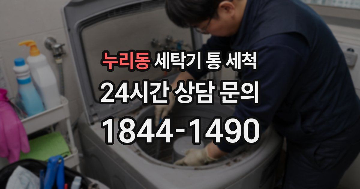 누리동 세탁기 통 세척