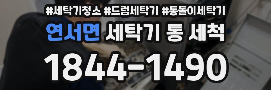 연서면 세탁기 통 세척