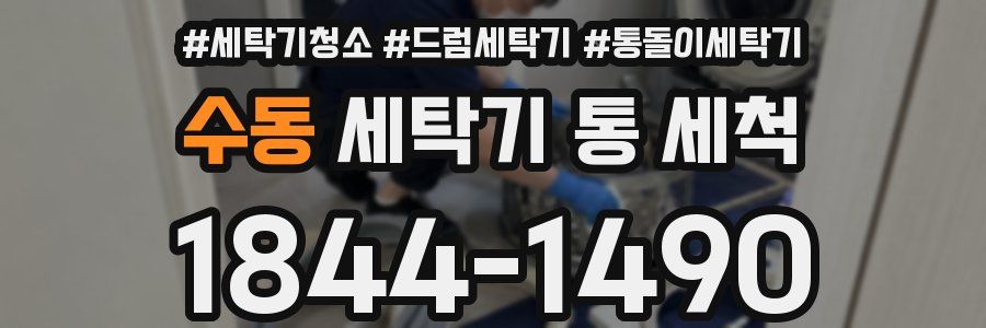 수동 세탁기 통 세척