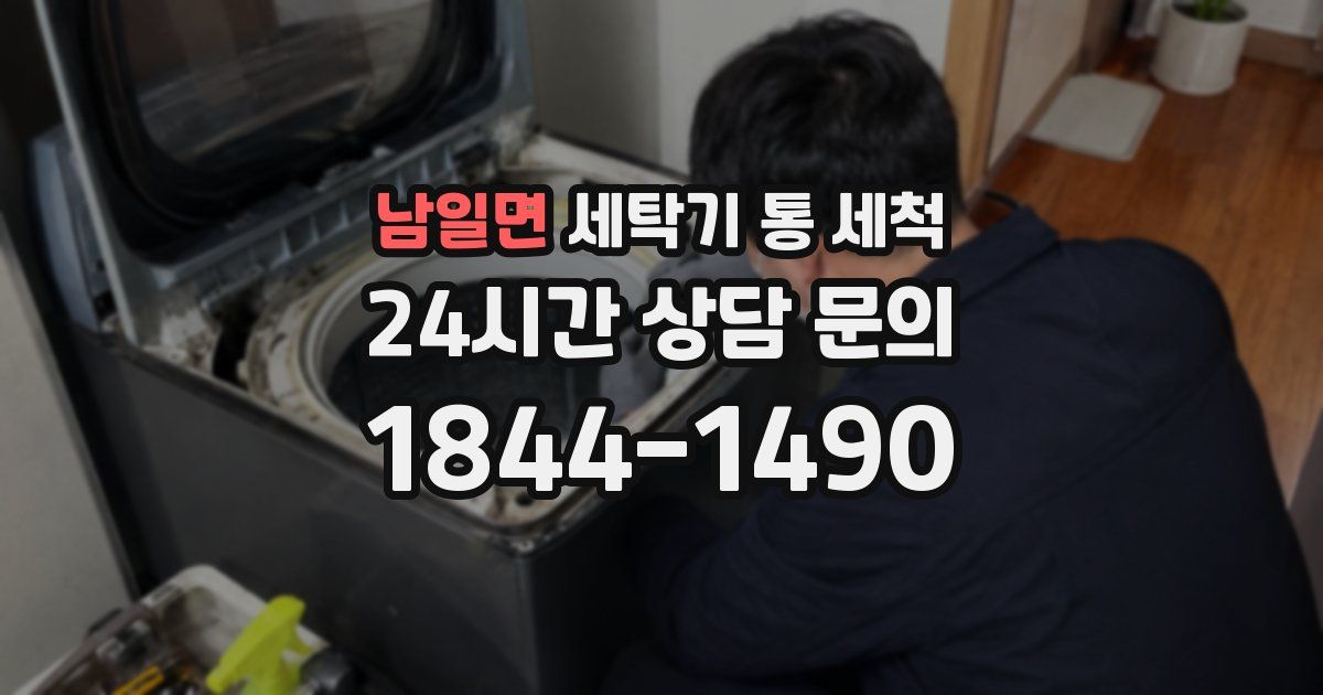 남일면 세탁기 통 세척