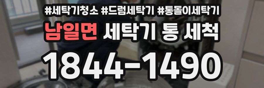 남일면 세탁기 통 세척