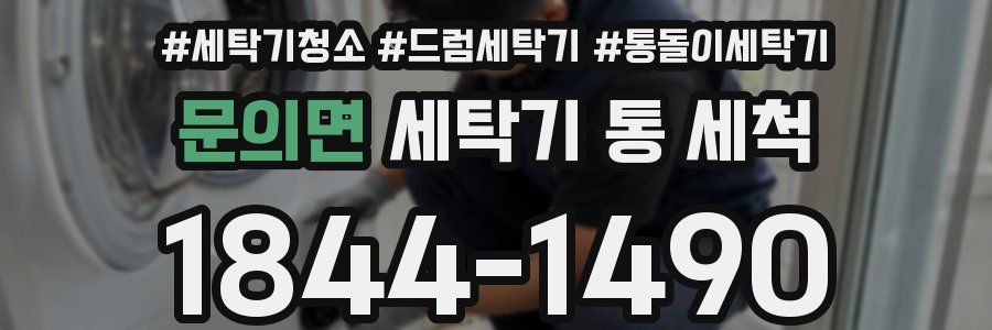 문의면 세탁기 통 세척