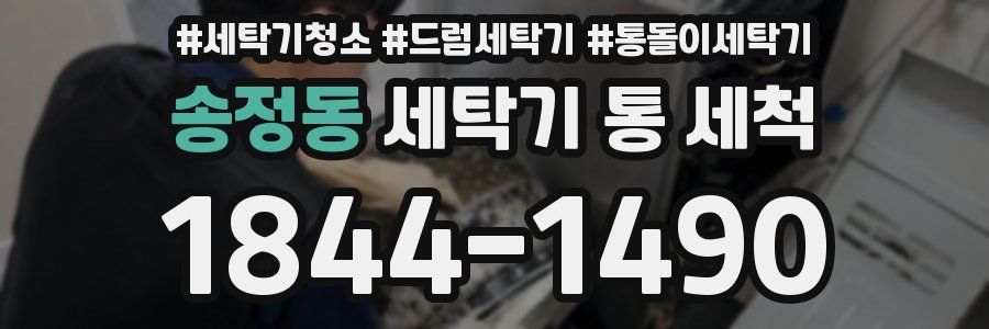 송정동 세탁기 통 세척
