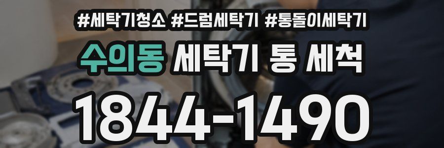 수의동 세탁기 통 세척