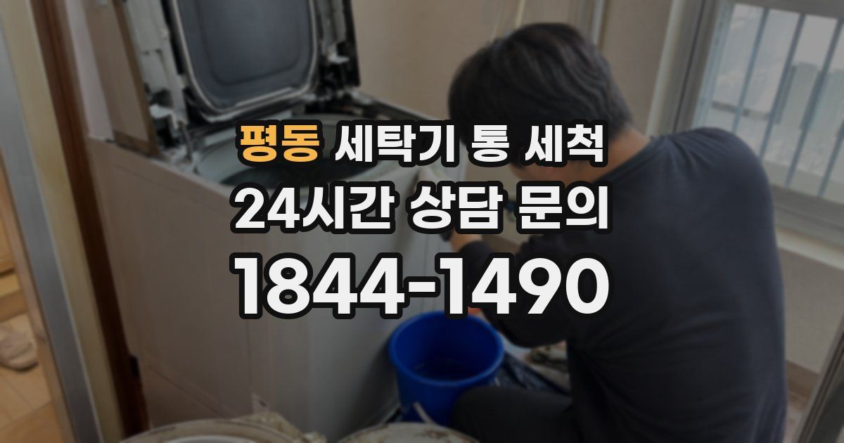 평동 세탁기 통 세척
