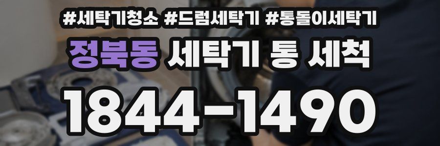 정북동 세탁기 통 세척