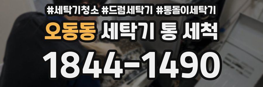 오동동 세탁기 통 세척