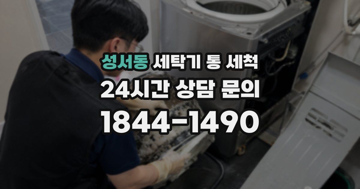 성서동 세탁기 통 세척