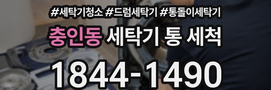 충인동 세탁기 통 세척